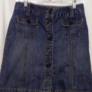 OLD NAVY WOMEN'S/JUNIOR'S BLUE DENIM JEAN MINI SKIRT SIZE 1